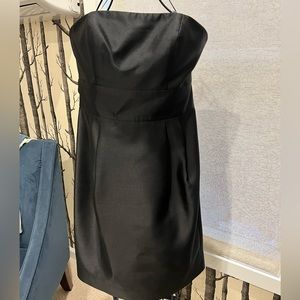 Eliza J Strapless Black Cocktail Dress Size 8